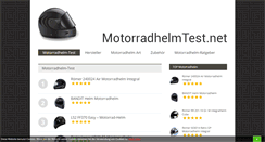 Desktop Screenshot of motorradhelmtest.net