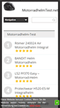 Mobile Screenshot of motorradhelmtest.net