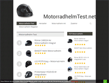 Tablet Screenshot of motorradhelmtest.net